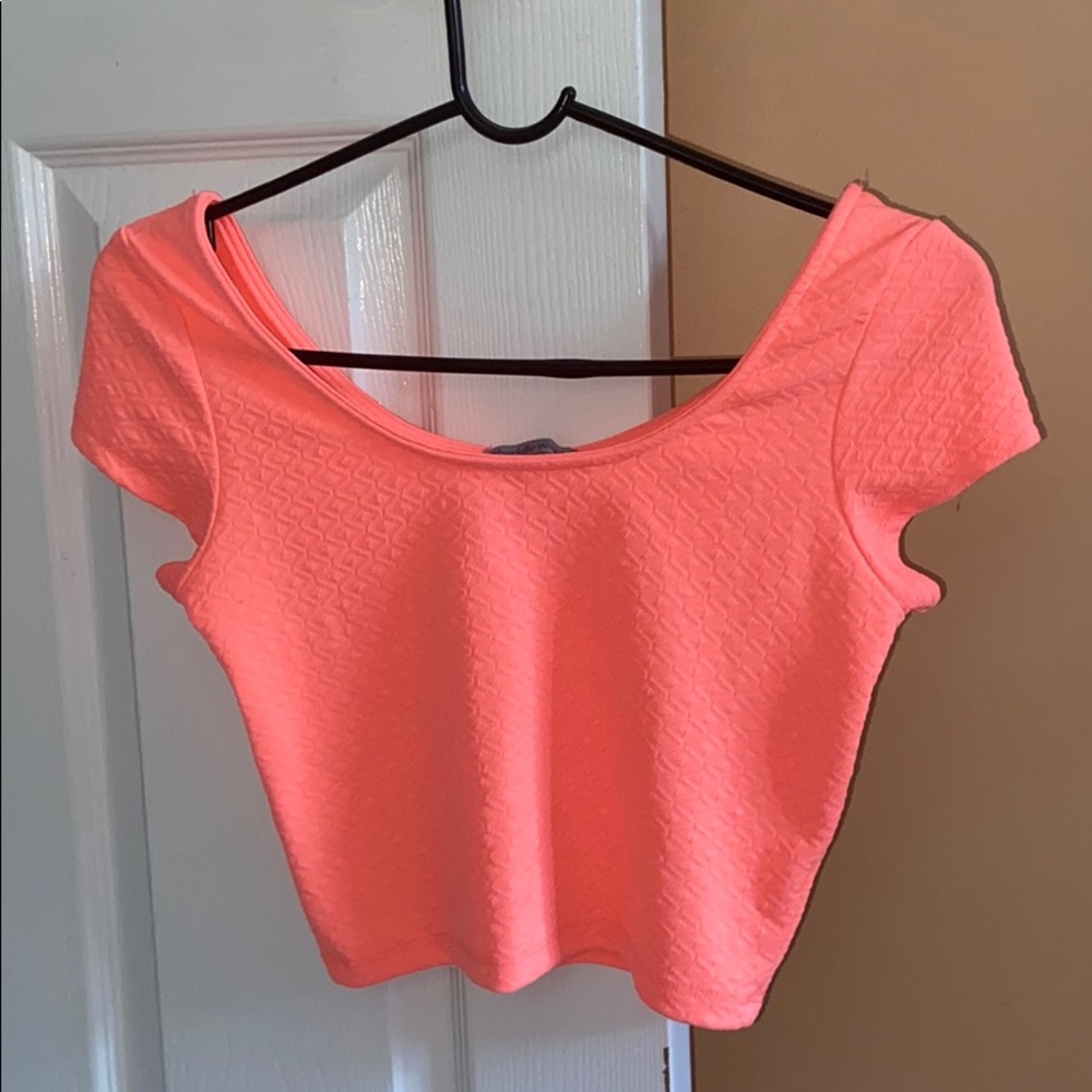 Neon pink top